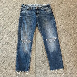 H&M Blue Skinny Jeans with Vintage Wash